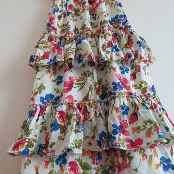 EYWASOULS MALIBU Inka Tiered Floral Maxi Dress Bohemian Summer - Size XS / S - Picture 13 of 16